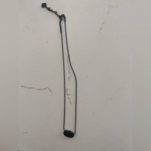 Kendra Scott gunmetal pendant